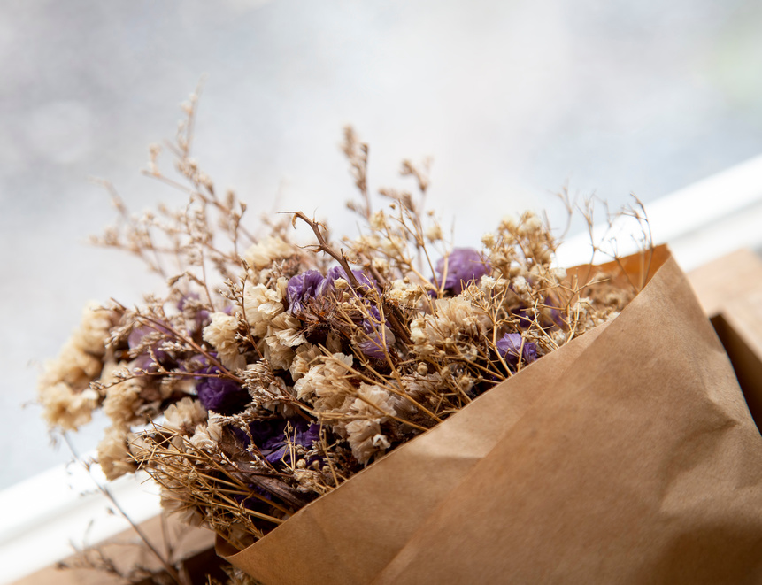 Bouquet of dried flowers